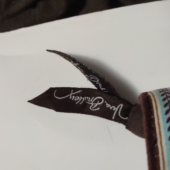 Vera Bradley Java Blue pattern button vertical tote - Picture 6 of 7